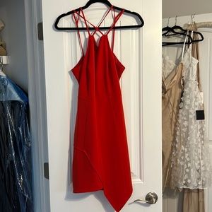 Express red dress